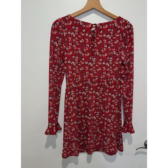 Free People Say Hello Mini Dress in Daysi print size XS Bohemian boho - Picture 6 of 8